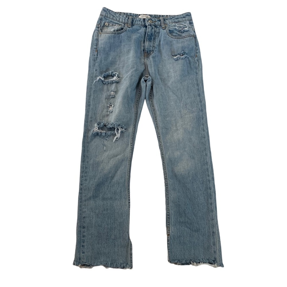 Zara Woman Distressed Jeans Long Pants Size 4